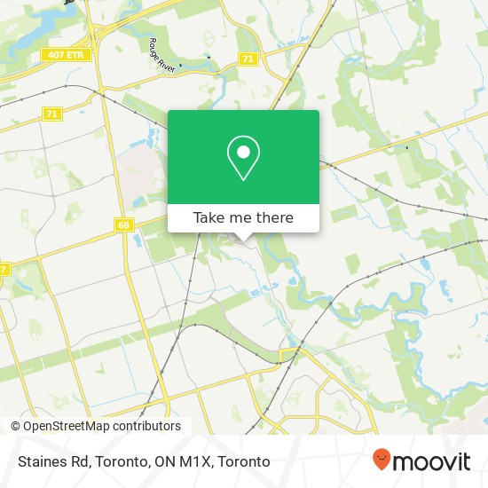 Staines Rd, Toronto, ON M1X map