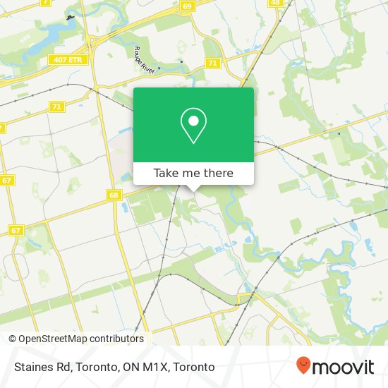 Staines Rd, Toronto, ON M1X map