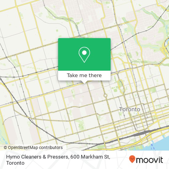 Hymo Cleaners & Pressers, 600 Markham St plan