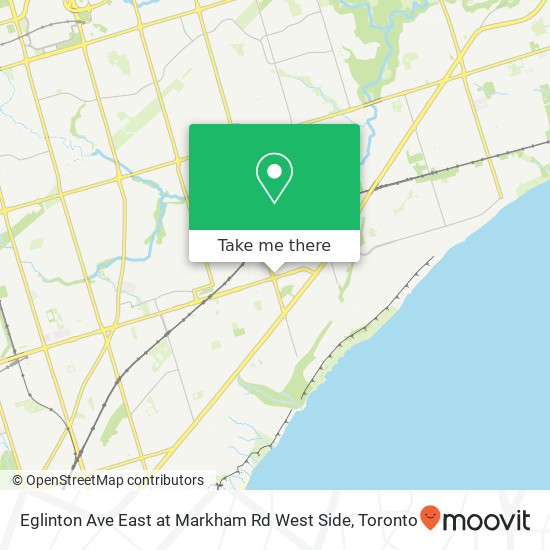 Eglinton Ave East at Markham Rd West Side map