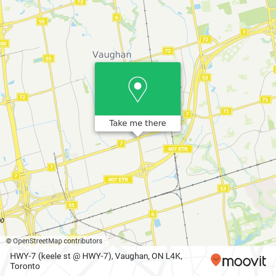 HWY-7 (keele st @ HWY-7), Vaughan, ON L4K map