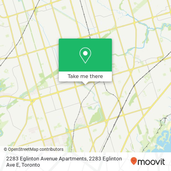 2283 Eglinton Avenue Apartments, 2283 Eglinton Ave E map