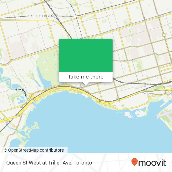 Queen St West at Triller Ave map