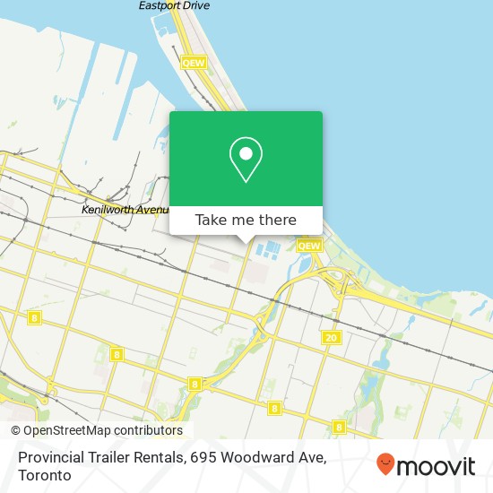 Provincial Trailer Rentals, 695 Woodward Ave map