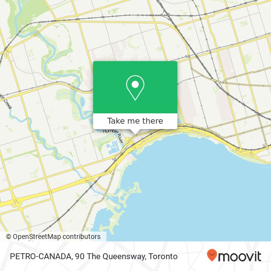 PETRO-CANADA, 90 The Queensway map
