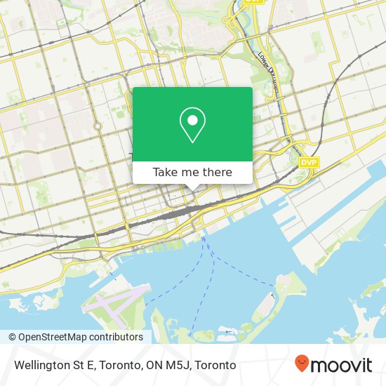 Wellington St E, Toronto, ON M5J map