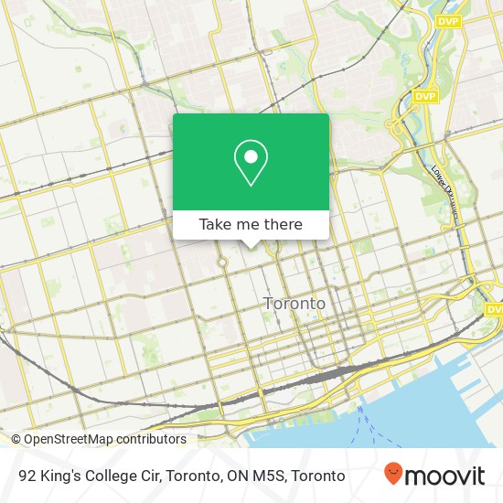 92 King's College Cir, Toronto, ON M5S plan