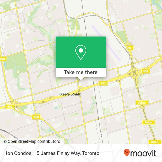 Ion Condos, 15 James Finlay Way map