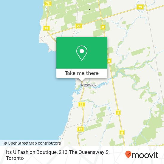 Its U Fashion Boutique, 213 The Queensway S map