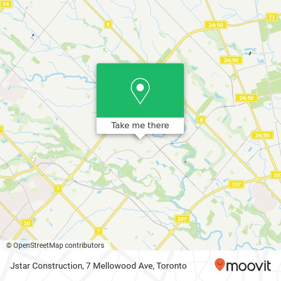 Jstar Construction, 7 Mellowood Ave map