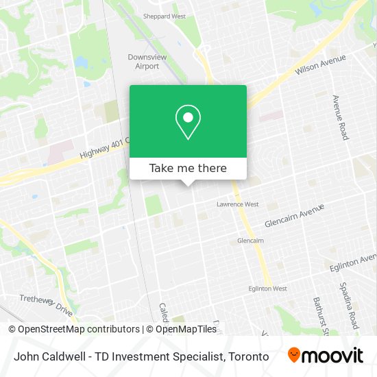 John Caldwell - TD Investment Specialist map