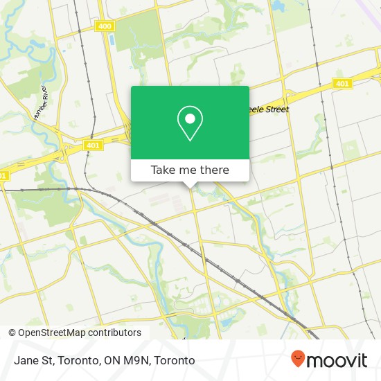 Jane St, Toronto, ON M9N map