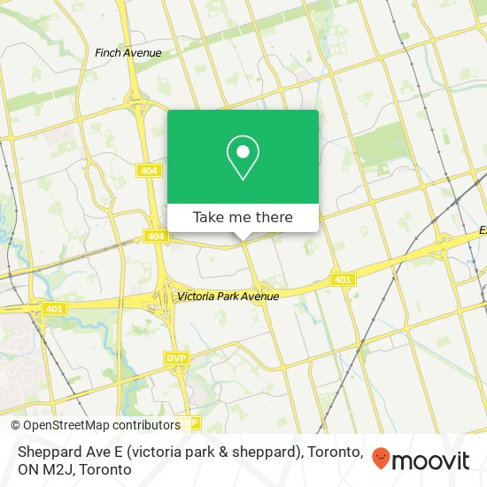 Sheppard Ave E (victoria park & sheppard), Toronto, ON M2J plan