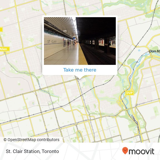 St. Clair Station map