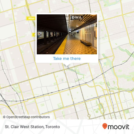 St. Clair West Station plan