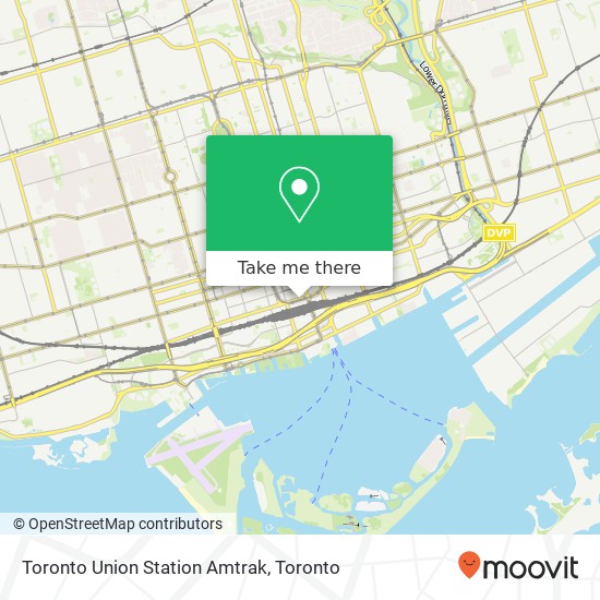 Toronto Union Station Amtrak map