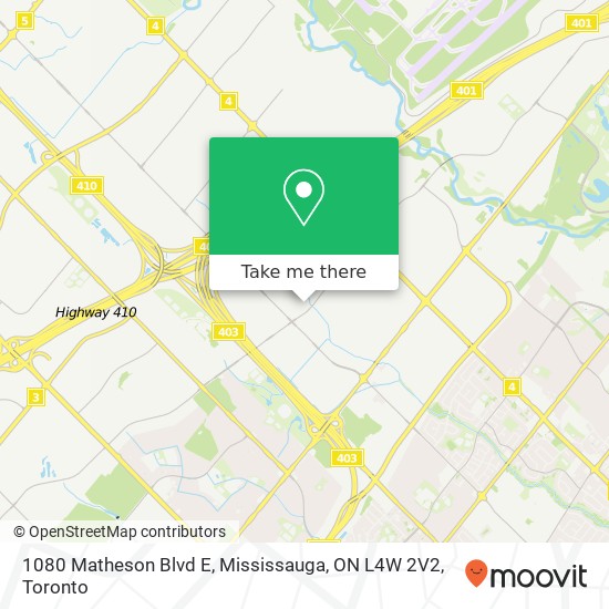 1080 Matheson Blvd E, Mississauga, ON L4W 2V2 map