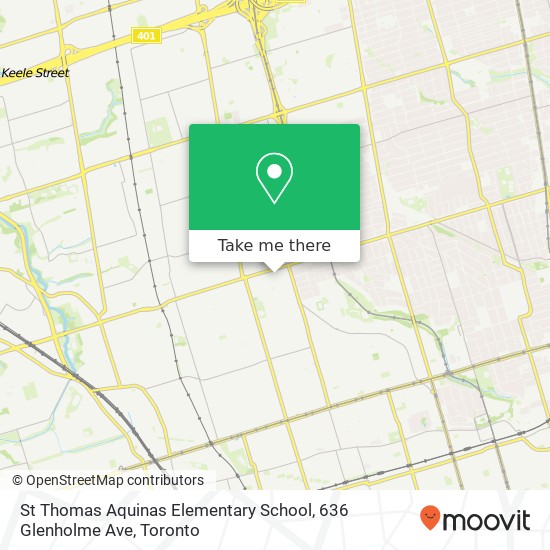 St Thomas Aquinas Elementary School, 636 Glenholme Ave map