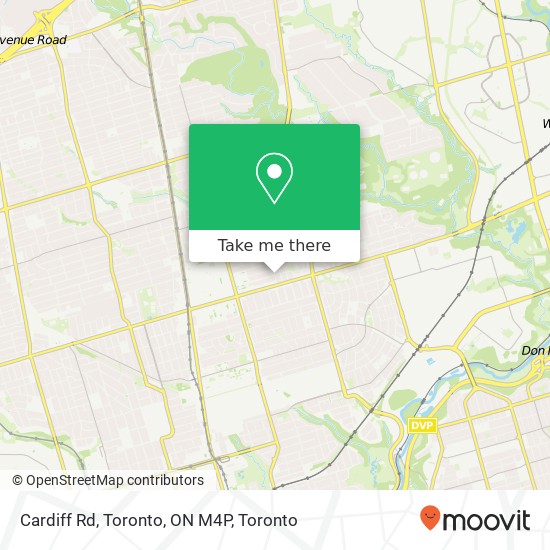 Cardiff Rd, Toronto, ON M4P plan