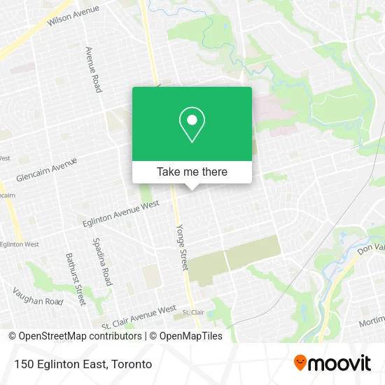 150 Eglinton East map