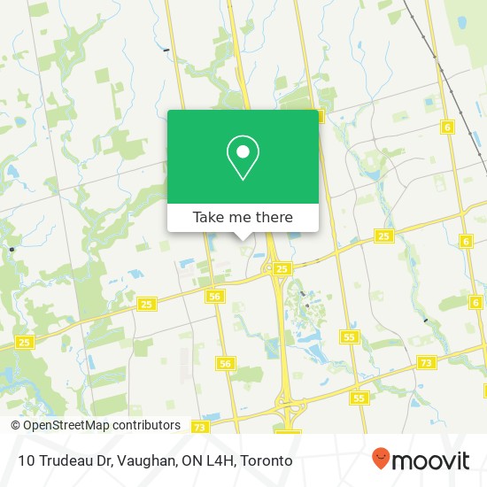 10 Trudeau Dr, Vaughan, ON L4H map