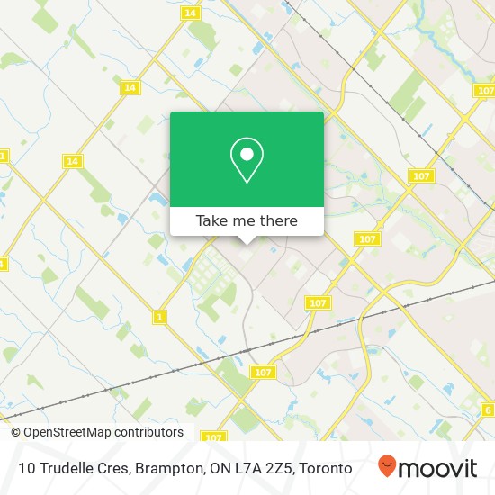 10 Trudelle Cres, Brampton, ON L7A 2Z5 map