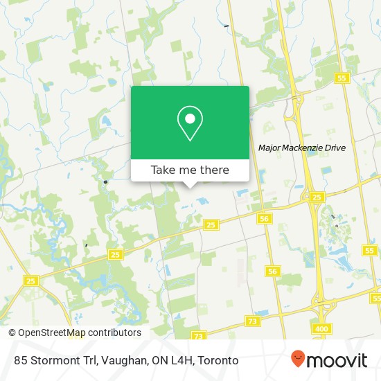 85 Stormont Trl, Vaughan, ON L4H map