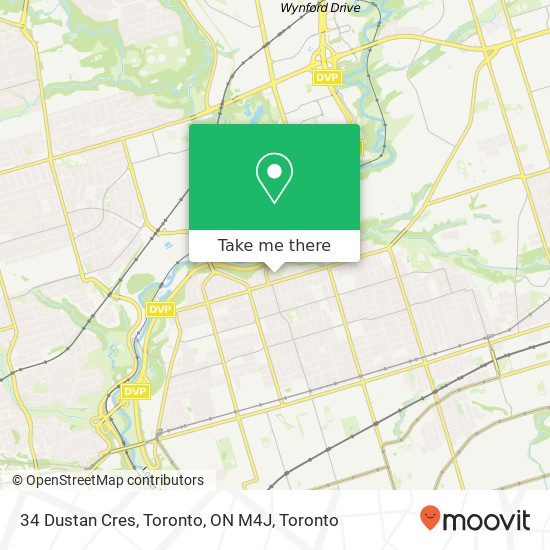 34 Dustan Cres, Toronto, ON M4J map