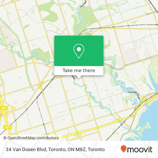 34 Van Dusen Blvd, Toronto, ON M8Z map