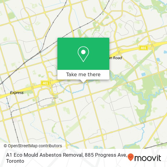 A1 Eco Mould Asbestos Removal, 885 Progress Ave map