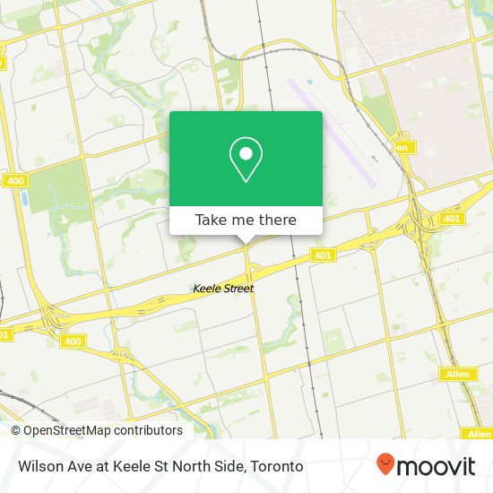 Wilson Ave at Keele St North Side map