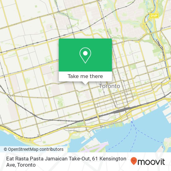 Eat Rasta Pasta Jamaican Take-Out, 61 Kensington Ave plan