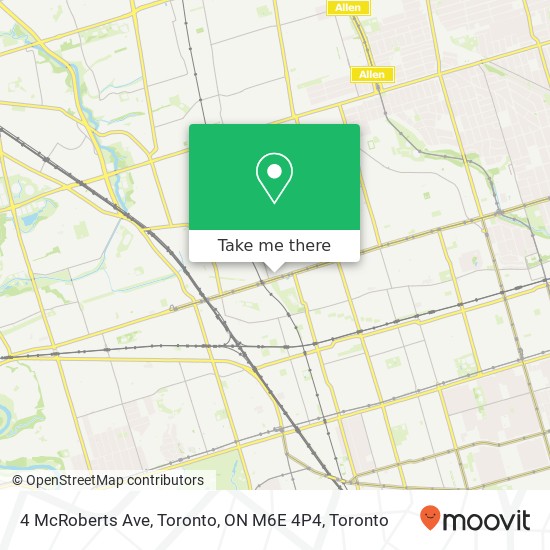 4 McRoberts Ave, Toronto, ON M6E 4P4 plan