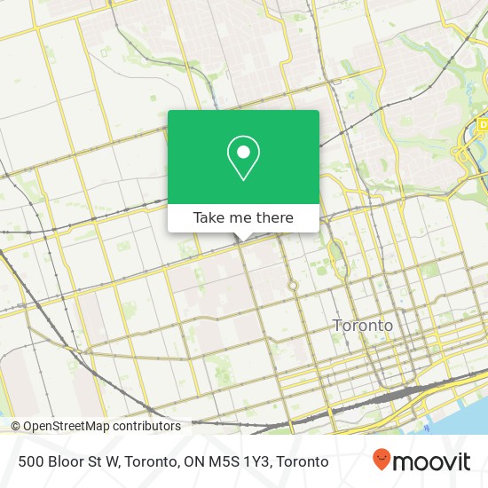 500 Bloor St W, Toronto, ON M5S 1Y3 map