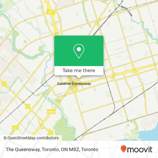 The Queensway, Toronto, ON M8Z map