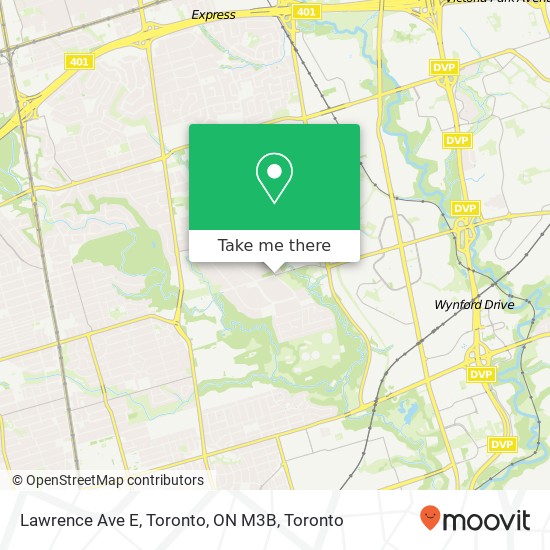 Lawrence Ave E, Toronto, ON M3B map