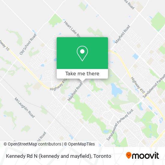 Kennedy Rd N (kennedy and mayfield) map