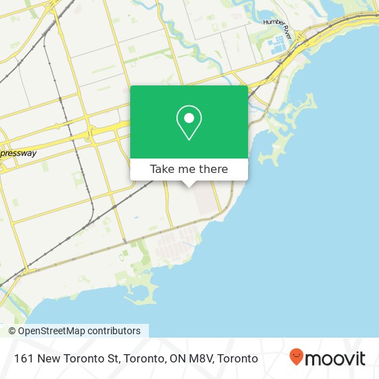 161 New Toronto St, Toronto, ON M8V map