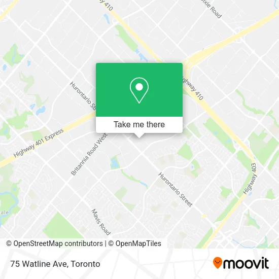 75 Watline Ave map