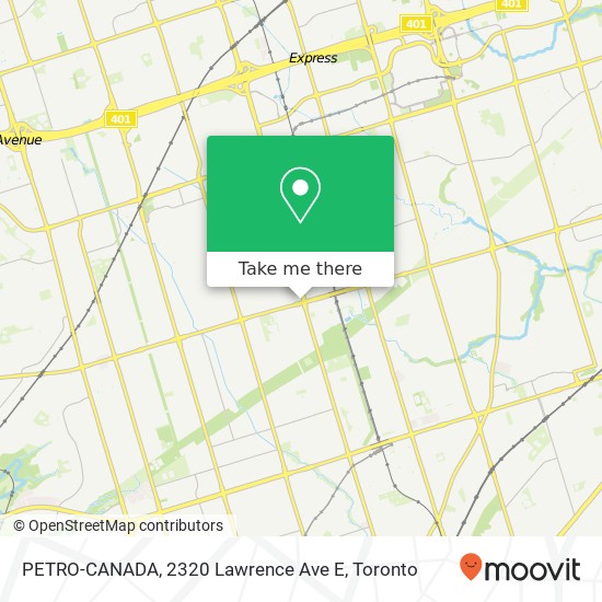 PETRO-CANADA, 2320 Lawrence Ave E map