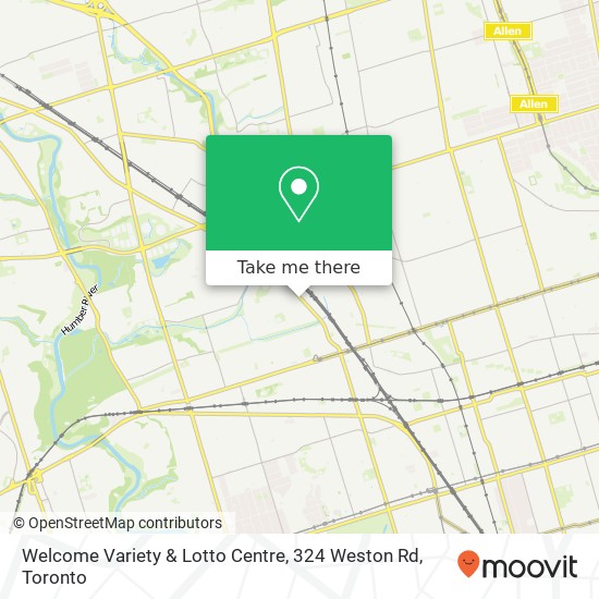 Welcome Variety & Lotto Centre, 324 Weston Rd map