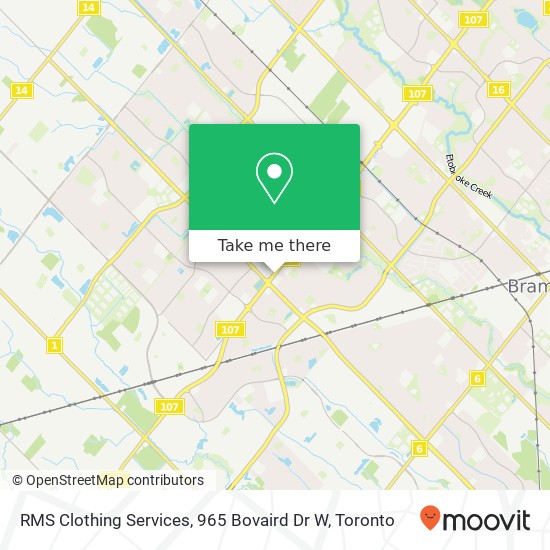 RMS Clothing Services, 965 Bovaird Dr W map
