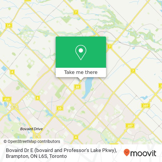 Bovaird Dr E (bovaird and Professor's Lake Pkwy), Brampton, ON L6S map