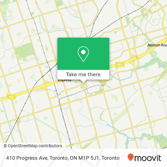 410 Progress Ave, Toronto, ON M1P 5J1 map