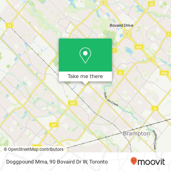 Doggpound Mma, 90 Bovaird Dr W map