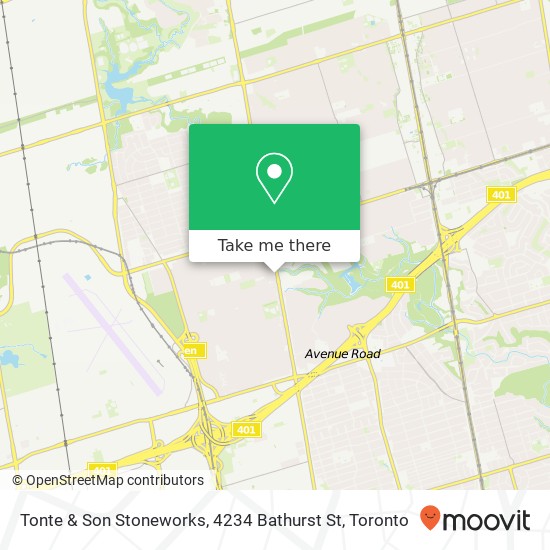 Tonte & Son Stoneworks, 4234 Bathurst St map