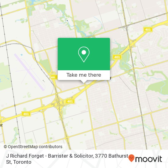 J Richard Forget - Barrister & Solicitor, 3770 Bathurst St map