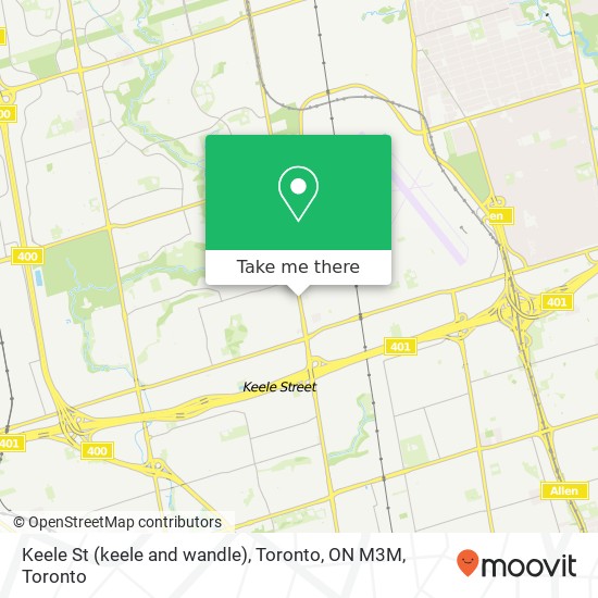 Keele St (keele and wandle), Toronto, ON M3M map