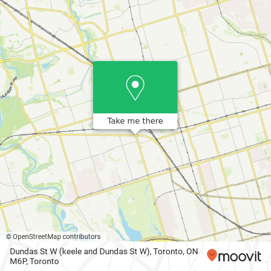 Dundas St W (keele and Dundas St W), Toronto, ON M6P map