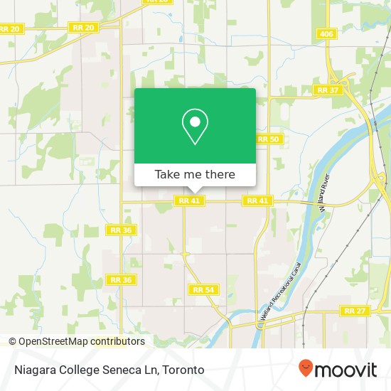 Niagara College Seneca Ln map